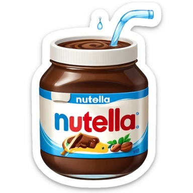 Nutella mit Wasser sticker