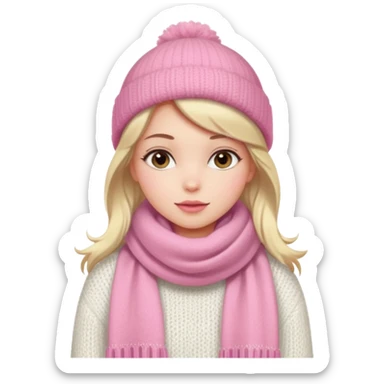 Clean girl/coquette invernali sticker