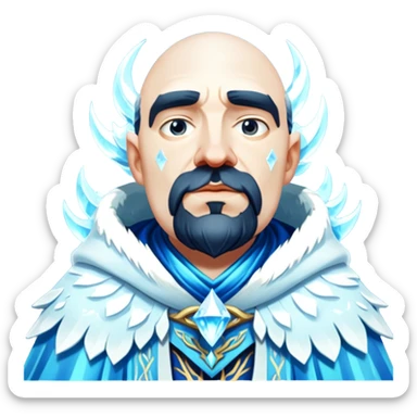 Frost wizard sticker