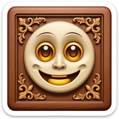 Wood carving sticker