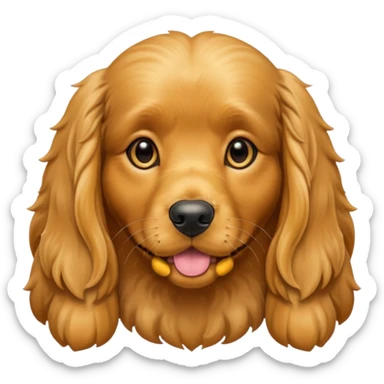 Golden cocker spaniel sticker