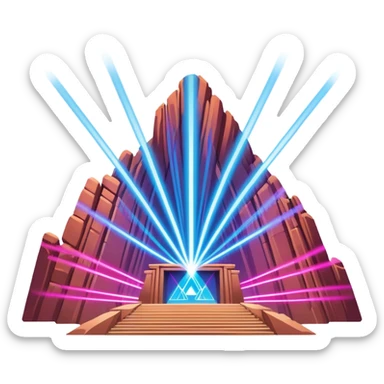 Laser EDM show at red rocks amphitheater sticker