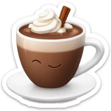 Hot chocolate sticker