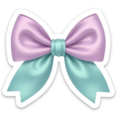 artsy bow delicate sticker