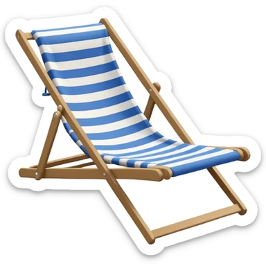 Deck chair sticker