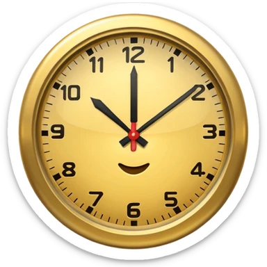 clock it emoji sticker