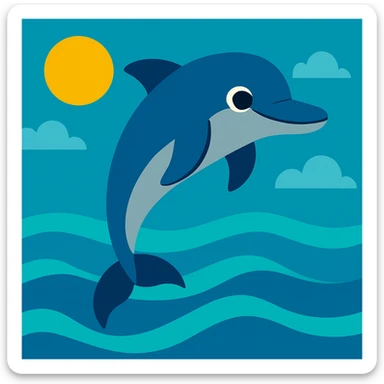 Dolphin sticker