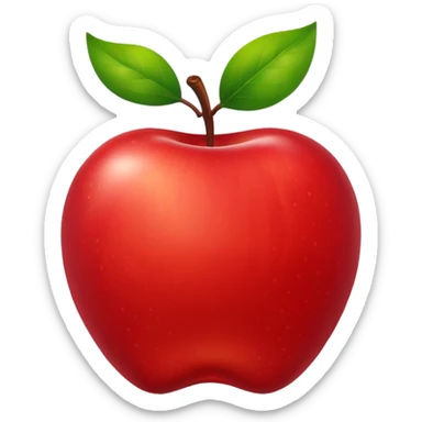 Backed Apple sticker