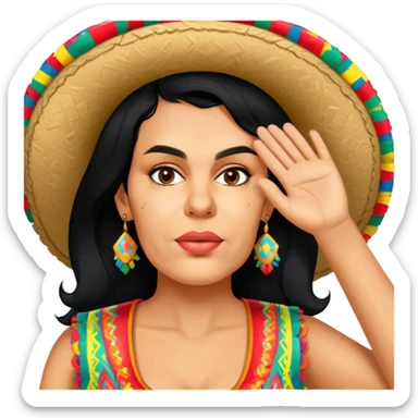 Fiestero with Sombrero sticker