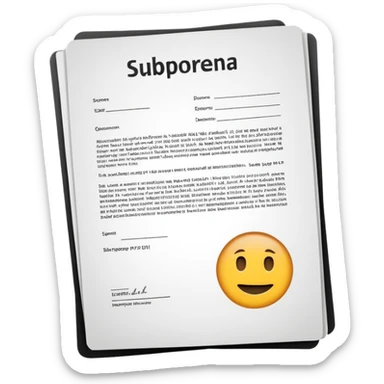 Go get a fucking subpoena sticker