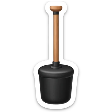 toilet plunger sticker