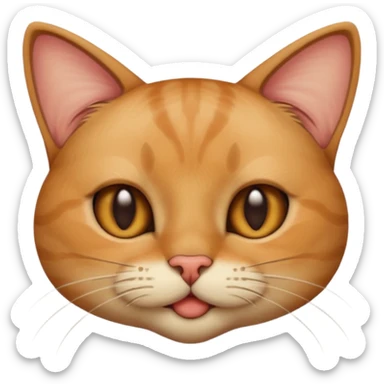 cat nose picking sticker