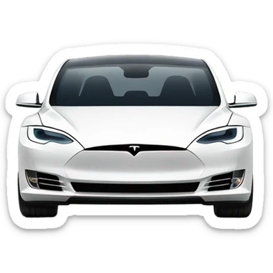 Tesla car sticker