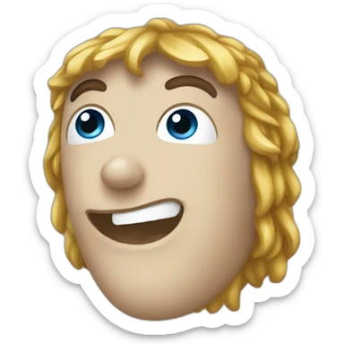 gracz z mieczem i padem sticker