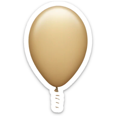 Beige balloons  sticker