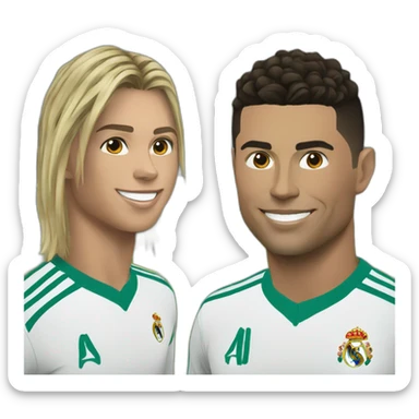 Ronaldo and messe sticker