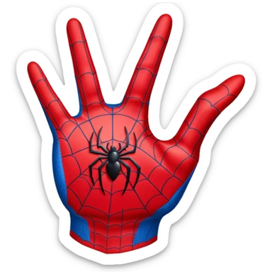 spiderman finger sticker
