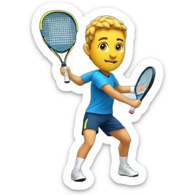 padel player sticker