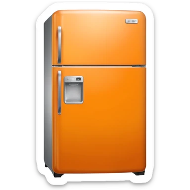 Hi refrigerator ! 
light orange color  sticker