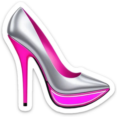 neon cyberpunk style 
stiletto sticker