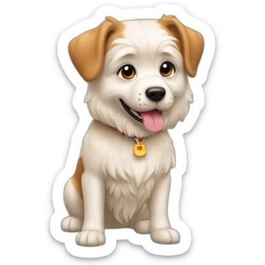 Amster sur chien sticker