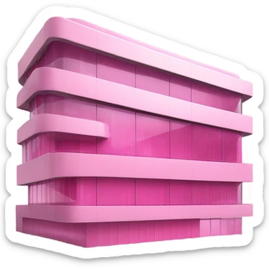 pink tech headquarters sticker