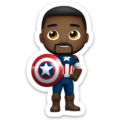 Anthony Mackie Captain America sticker