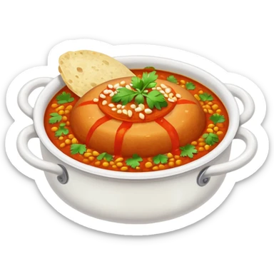 Steaming pav bhaji sticker