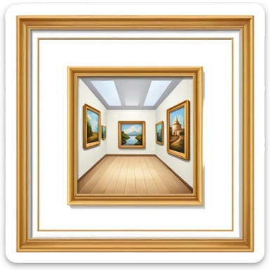 An art gallery sticker