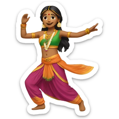 Indienne qui danse  sticker