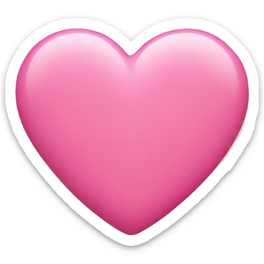Pink heart  sticker