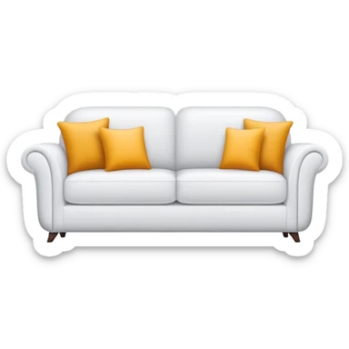 furniture store logo with sofa and text Мебельный Базар sticker