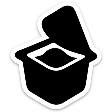 A sauce in a fast food packaging sticker