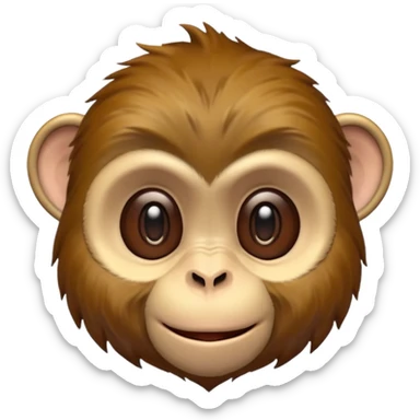 monkey moving at high speed warp speed so that hes blurry sticker