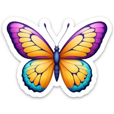 borboleta sticker