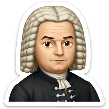 johann sebastian bach german sticker