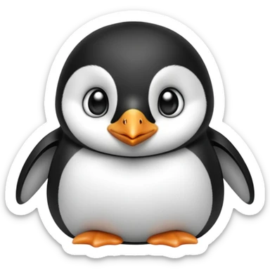 cinematic-noble-baby-penguin-portrait-emoji,-poised-with-an-air-of-innocent-regality,-featuring-soft,-downy-feathers-in-crisp-black-and-white-and-wide,-soulful-eyes,-simplified-yet-sharp-and-sophisticated-features,-highly-detailed,-glow (4) sticker