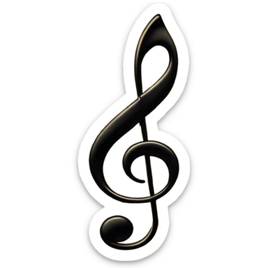 Cinematic Realistic Music Notes, crisp black ink on vintage sheet music, slightly curled edges, soft candlelight casting subtle shadows, glowing with an artistic and nostalgic charm. sticker