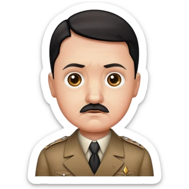 Hitler babyface sticker