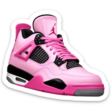 pink jordan 4 sticker