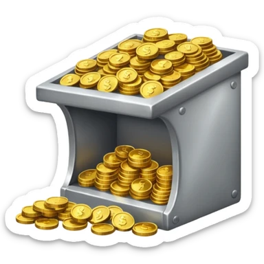 Stall with Coins  sticker