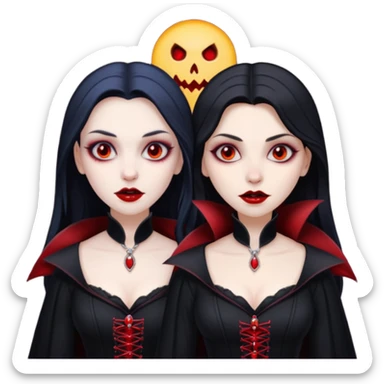 duas vampiras mulheres sticker