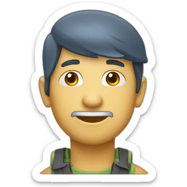 Étoile portant un calot sur la tête sticker