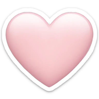 pale pink heart sticker