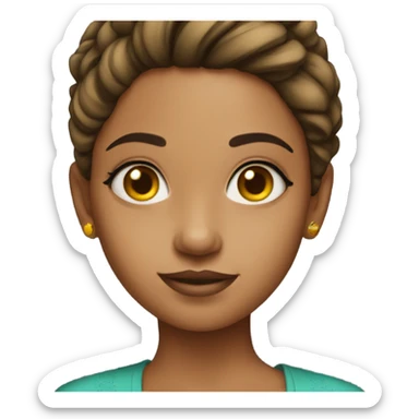 Girl wearing tikka sticker