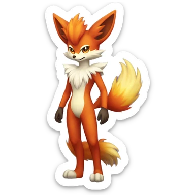  Delphox Full body sticker