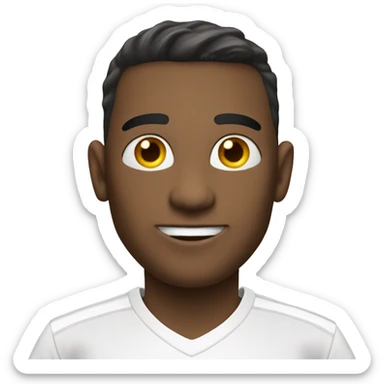 camiseta de futbol blanca sticker