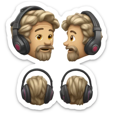 Criceto con le cuffie sticker