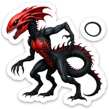  Venom-Yveltal-Darkrai-Xenomorph-hybrid-fantasy-creature (full body) sticker