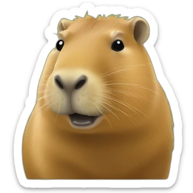 capybara animal sticker